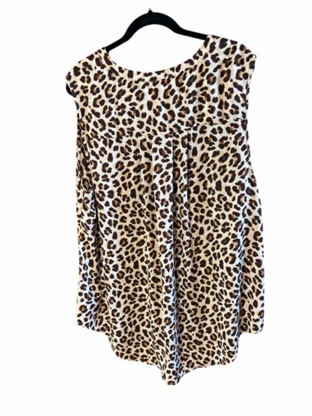 Torrid Harper Animal Leopard Print Sleeveless Hi-Low Blouse - Picture 3 of 9